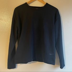 Nike Top - Nike Versa Open Back Sweatshirt Long-Sleeve - Black Size S - DRI-FIT
